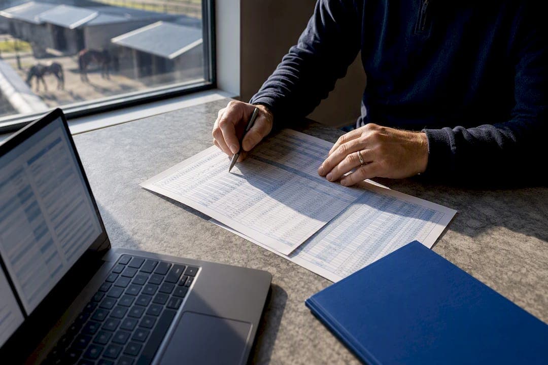 Replace horse spreadsheets for racing yards: 7 column groups